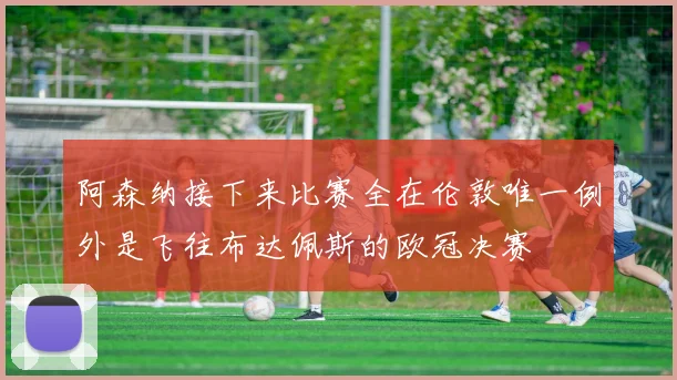 阿森纳接下来比赛全在伦敦唯一例外是飞往布达佩斯的欧冠决赛