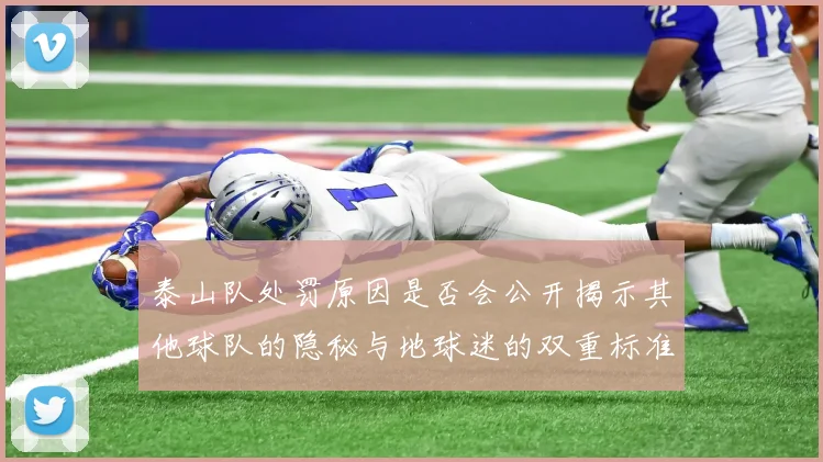 泰山队处罚原因是否会公开揭示其他球队的隐秘与地球迷的双重标准